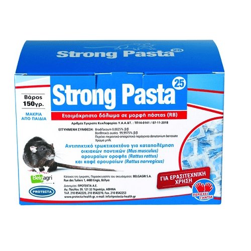 Ποντικοφάρμακο Strong Pasta 150gr.